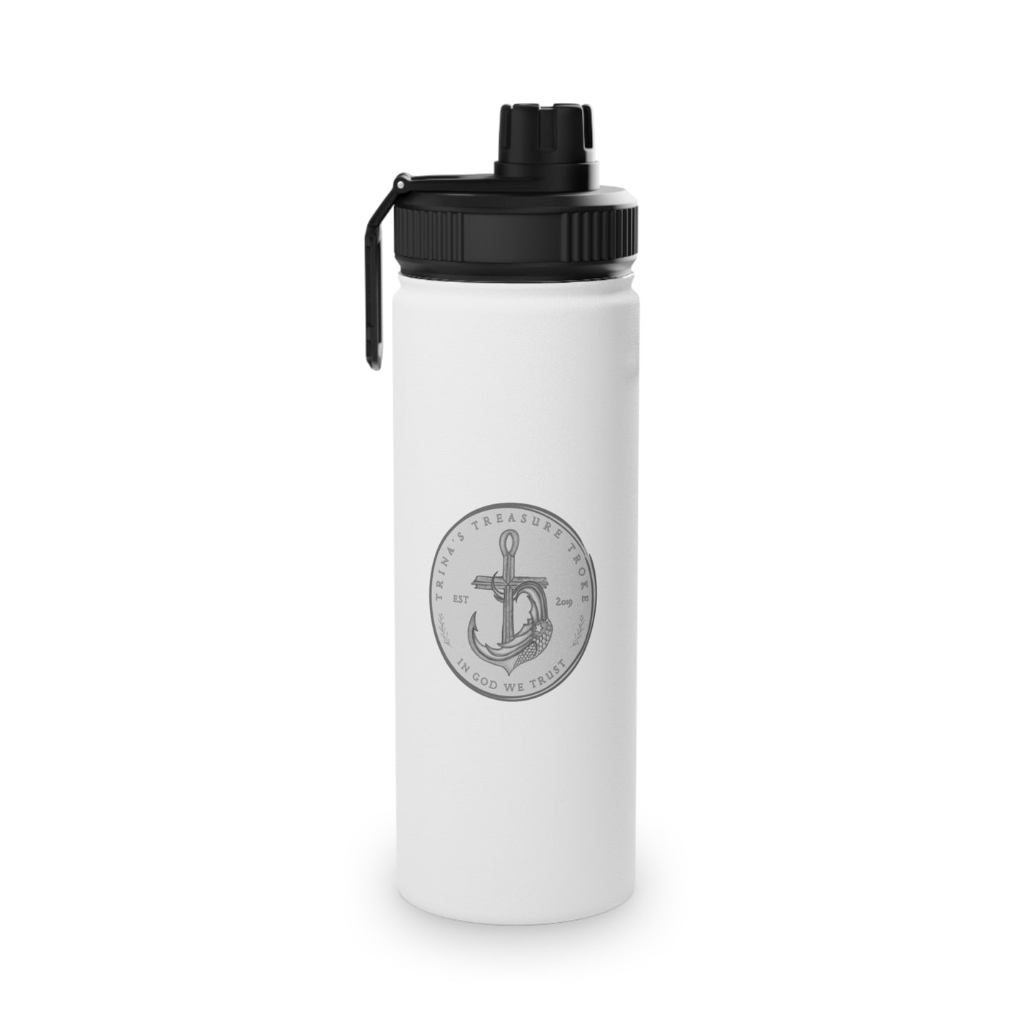 Hooked, Anchored & Free Water Bottle