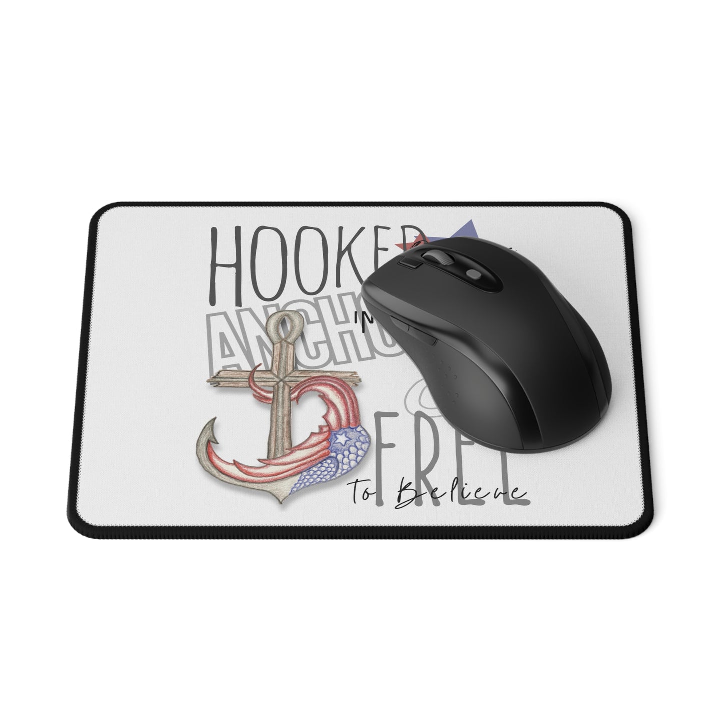 Hooked, Anchored & Free Mouse Pad