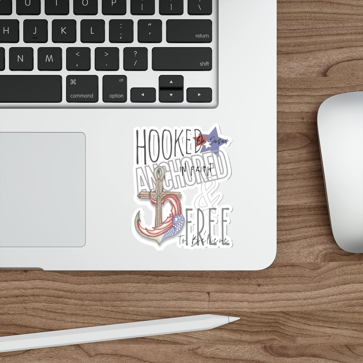 Hooked, Anchored & Free Stickers - Indoor/Outdoor