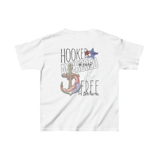 Hooked, Anchored & Free Kiddo-Shirt